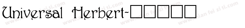 Universal Herbert字体转换